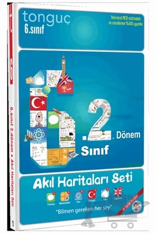 6. Sınıf 2. Dönem Akıl Haritaları Seti – Kolektif – Tonguç Akademi kitap kapağı