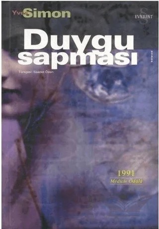 Duygu Sapması – Yves Simon – Everest Yayınları kitap kapağı