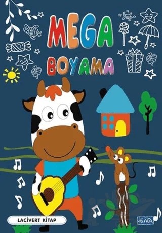 Mega Boyama-Lacivert Kitap – Kolektif – Parıltı Yayınları kitap kapağı