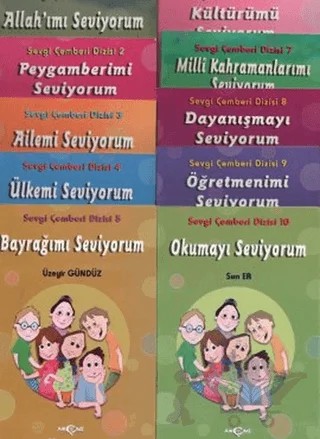 Sevgi Çemberi Dizisi 10 Kitap Takım – Üzeyir Gündüz – Akçağ Yayınları kitap kapağı