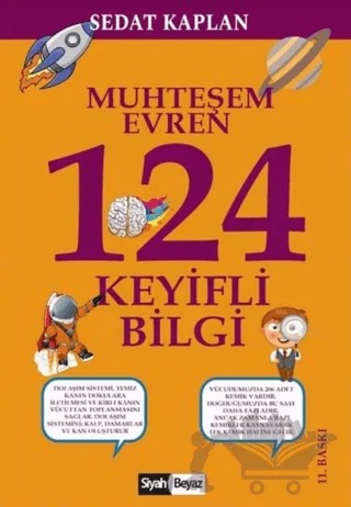 Muhteşem Evren 124 Keyifli Bilgi – Sedat Kaplan – Siyah Beyaz Yayınları kitap kapağı