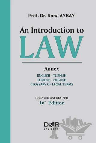 An Introduction to Law – Rona Aybay – Der Yayınları kitap kapağı