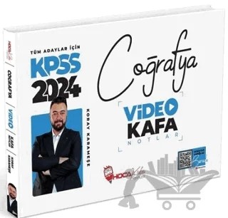 2024 KPSS Coğrafya Video Kafa Notlar – Koray Karameşe – Hoca Kafası Yayınları kitap kapağı