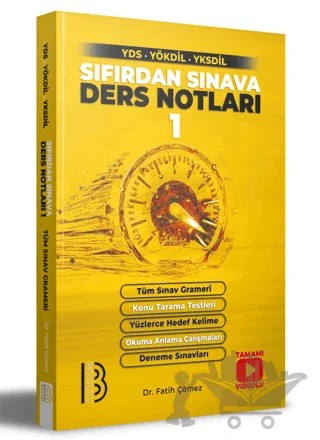 YDS - YÖKDİL - YKSDİL Sıfırdan Sınava Ders Notları 1 – Fatih Çömez – Benim Hocam Yayınları kitap kapağı