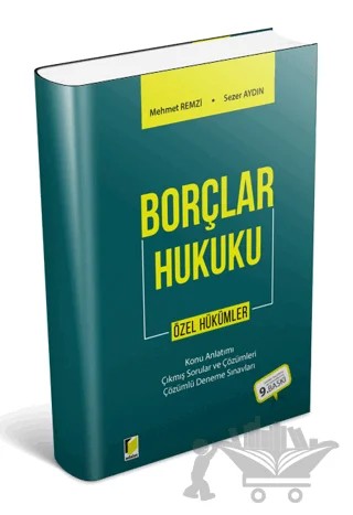 Borçlar Hukuku Özel Hükümler – Mehmet Remzi, Sezer Aydın – Adalet Yayınevi kitap kapağı