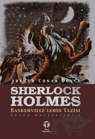 Sherlock Holmes Baskerville'lerin Tazısı – Sir Arthur Conan Doyle – Tema Yayınları kitap kapağı