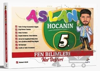 2026 Aslan Hocanın Fen Bilimleri 5.Sınıf Ders Notu – Mahmut Aslan – Dizgi Kitap kitap kapağı