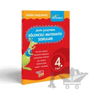 4. Sınıf Zihin Çalıştıran Eğlenceli Kanguru Matematik Soruları – Kollektif – Dikkat Atölyesi Yayınları kitap kapağı