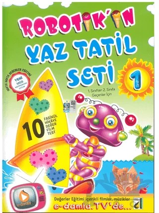 Robotik'in Yaz Tatil Seti 1 – Kolektif – Damla Yayınevi kitap kapağı