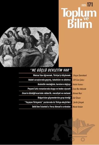 Toplum ve Bilim Dergisi Sayı: 171/ 2025 – İletişim Yayınevi kitap kapağı