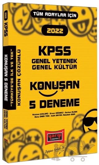 2022 KPSS Genel Yetenek Genel Kültür Konuşan 5 Deneme – Kolektif – Yargı Yayınevi kitap kapağı