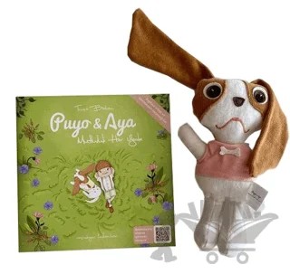 Puyo ve Aya - Mutluluk Her Yerde (Oyuncaklı) – Tuçe Bakan – Puyo and Aya kitap kapağı