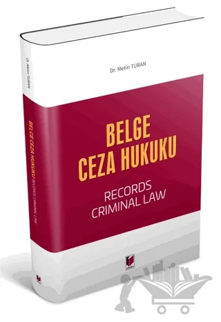 Belge Ceza Hukuku – Derya Metin Turan – Adalet Yayınevi kitap kapağı