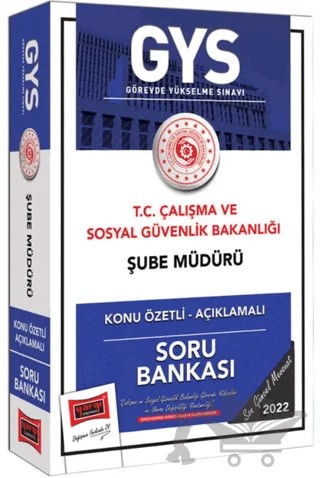 Yargı Yayınları Çalışma ve Sosyal Güvenlik Bakanlığı Unvan Değişikliği Sınavlarına Yönelik GYS Şube Müdürü Kadrosu İçin Konu Özetli Açıklamalı Soru Bankası – Kolektif – Yargı Yayınevi kitap kapağı