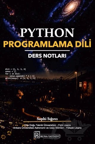 Python Programlama Dili Ders Notları – Suphi Sığırcı – Runa Yayınevi kitap kapağı