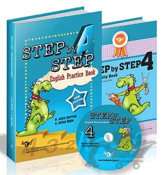 Step by Step 4: English Practice Book – D. Arzu Kaptan, S. Müge Özer – Harf Eğitim Yayıncılık kitap kapağı