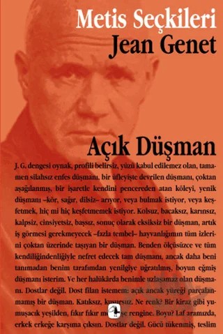 Açık Düşman – Jean Genet – Metis Yayınları kitap kapağı
