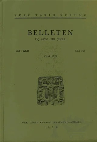 Belleten Sayı: 165 Cilt: 42 – Türk Tarih Kurumu Yayınları kitap kapağı