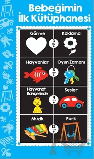 Bebeğimin İlk Kütüphanesi (Mavi) – Kolektif – Martı Yayınları kitap kapağı