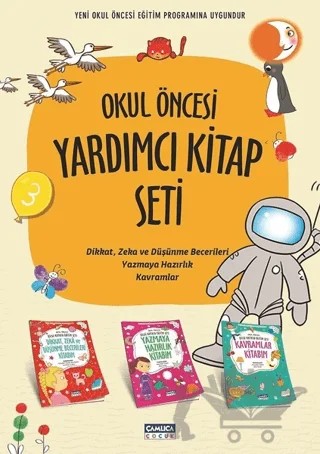 Okul Öncesi Yardımcı Kitap Seti (3 Kitap Takım) – Abdullah Özbek, Bilal Gezer – Çamlıca Çocuk Yayınları kitap kapağı