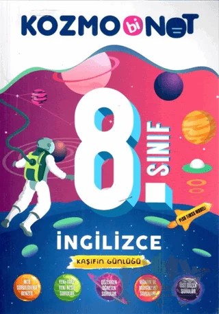 8. Sınıf İngilizce Kozmobinot Kaşifin Günlüğü Konu Anlatımı – Kolektif – Bi Not Yayınları kitap kapağı