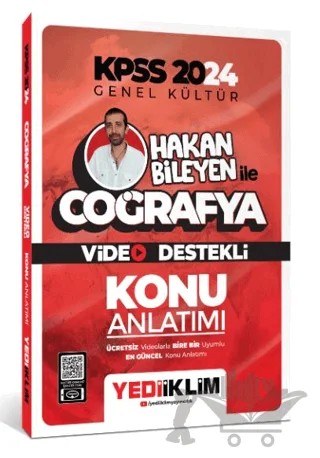 2024 KPSS Hakan Bileyen ile Coğrafya Video Destekli Konu Anlatımı – Hakan Bileyen – Yediiklim Yayınları kitap kapağı
