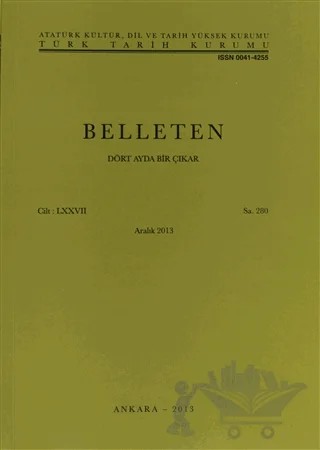 Belleten Sayı: 280 Cilt: 77 – Türk Tarih Kurumu Yayınları kitap kapağı