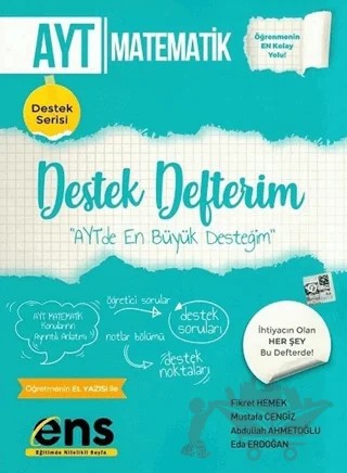 AYT Matematik Destek Defterim – Fikret Hemek, Mustafa Cengiz – ENS Yayınları kitap kapağı