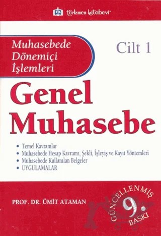 Genel Muhasebe Cilt: 1 – Ümit Ataman – Türkmen Kitabevi kitap kapağı