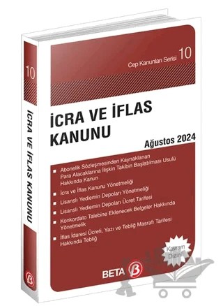 İcra ve İflas Kanunu - Ağustos 2024 – Kolektif – Beta Yayınevi kitap kapağı