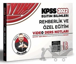 KPSS Eğitim Bilimleri Rehberlik Video Ders Notları – Can Köni – Benim Hocam Yayınları kitap kapağı