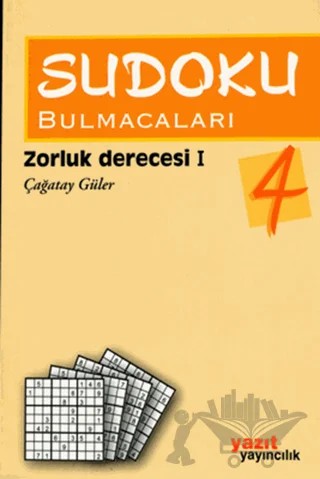 Sudoku Bulmacaları 4 – Çağatay Güler – Yazıt Yayıncılık kitap kapağı
