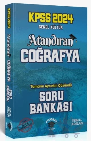 2024 KPSS Coğrafya Soru Bankası Çözümlü – Kemal Arslan – Atandıran Yayıncılık kitap kapağı