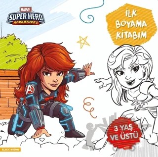 İlk Boyama Kitabım Black Widow - Marvel Super Hero Adventures – Gökçe Demir – Beta Kids kitap kapağı