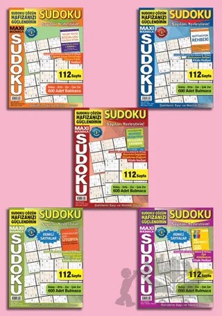 Maxi Sudoku 5’Li Set 2 – Kolektif – Maxi Yayıncılık kitap kapağı