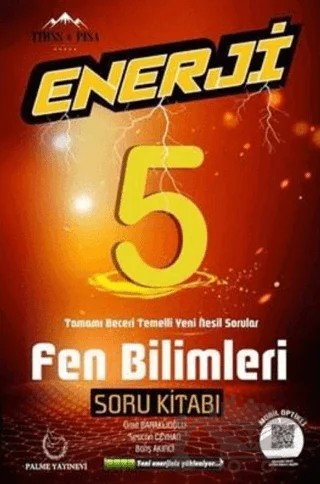 5. Sınıf Enerji Fen Bilimleri Soru Kitabı – Barış Akıncı – Palme Yayınları kitap kapağı