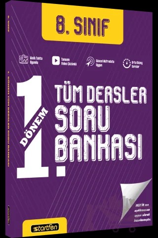 8. Sınıf 1. Dönem Tüm Dersler Soru Bankası – Kolektif – Startfen Yayınları kitap kapağı