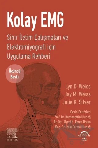 Kolay EMG – Burhanettin Uludağ, H. Evren Boran, İrem Fatma Uludağ – EMA Tıp Kitabevi kitap kapağı