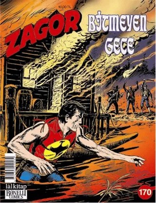 Zagor Sayı: 170 - Bitmeyen Gece – Lal Kitap kitap kapağı