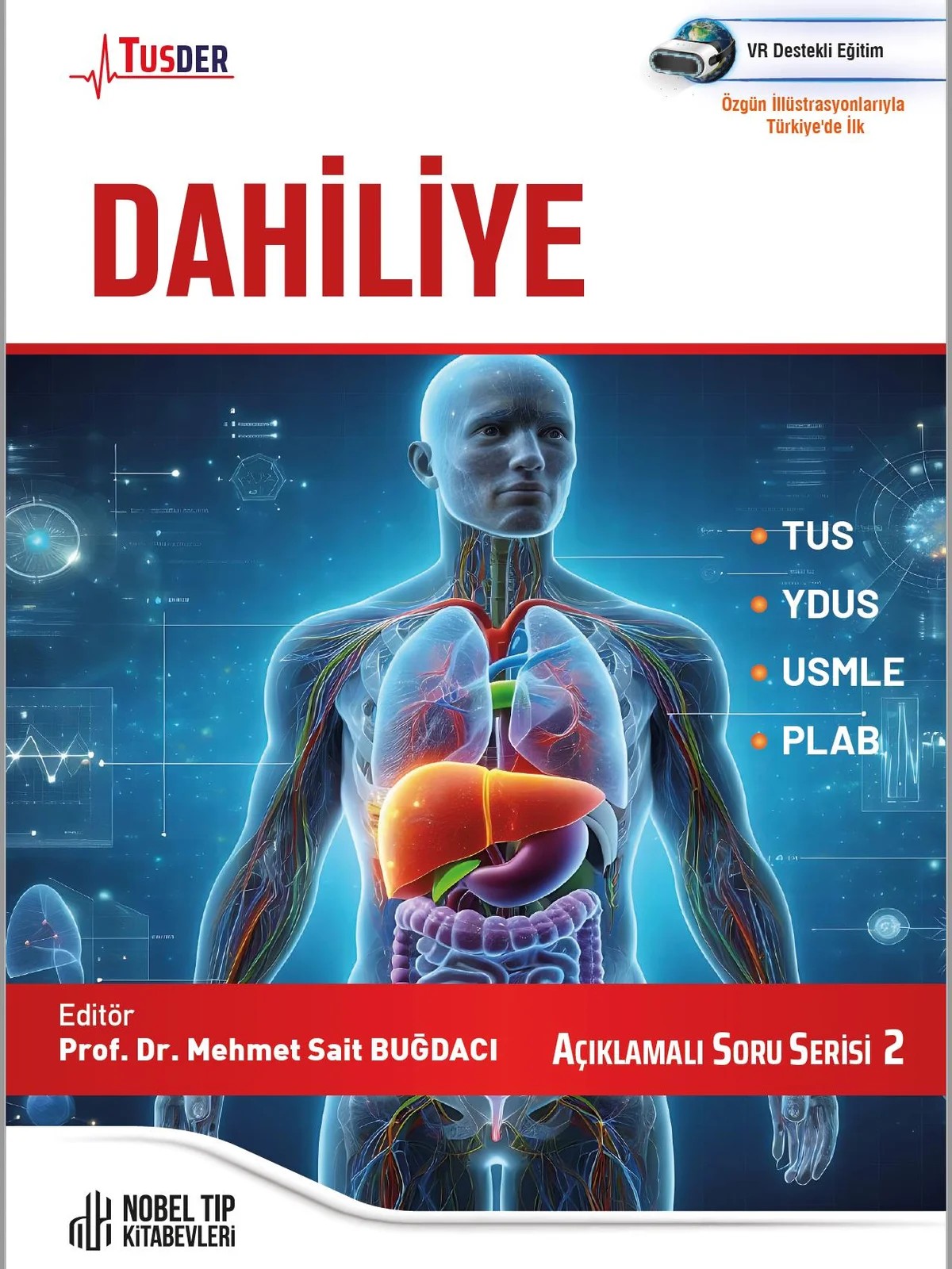 TUSDER Dahiliye Açıklamalı Soru Serisi 2 – Nobel Tıp Kitabevi kitap kapağı