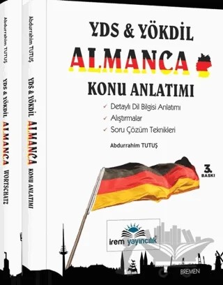 YDS ve YÖKDİL Almanca Konu Anlatımı – Abdurrahim Tutuş – İrem Yayıncılık kitap kapağı