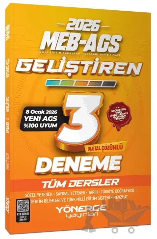 2026 MEB-AGS Tüm Dersler Geliştiren 3 Deneme – Kolektif – Yönerge Yayınları kitap kapağı
