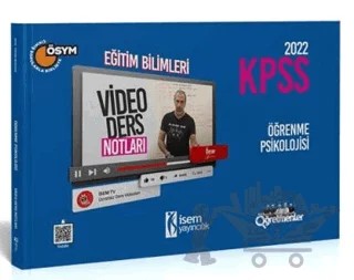 2022 KPSS Eğitim Bilimleri Öğrenme Psikolojisi Video Ders Notu – Ömer Ekici – İSEM Yayıncılık kitap kapağı