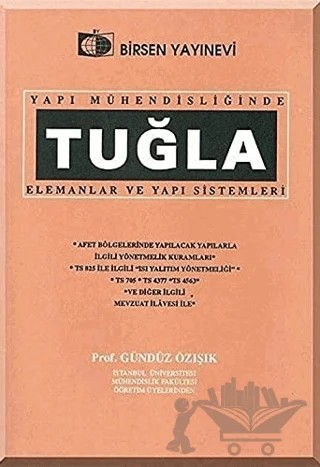 Tuğla – Gündüz Özışık – Birsen Yayınevi kitap kapağı