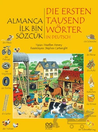 Almanca İlk Bin Sözcük - Die Ersten Tausend Wörter in Deutsch – Heather Amery – 1001 Çiçek Kitaplar kitap kapağı