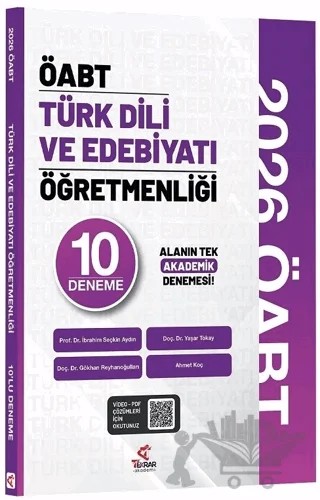 2026 ÖABT MEB-AGS Türk Dili ve Edebiyatı Öğretmenliği 10 Deneme Çözümlü – Kolektif – Tekrar Akademi Yayınları kitap kapağı