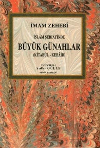 Büyük Günahlar – İmam Zehebi – Bedir Yayınları kitap kapağı