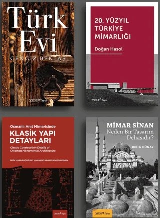 Osmanlı’dan Bugüne Türkiye Mimarlığı Seti (4 Kitap Takım) – Bülent Uluengin, Cengiz Bektaş, Doğan Hasol, Fatin Uluengin, Mehmet Bengü Uluengin, Reha Günay – YEM Yayın kitap kapağı