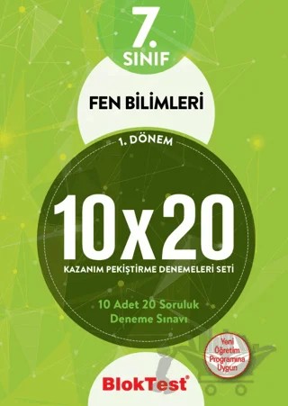 7. Sınıf 1. Dönem Fen Bilimleri 10x20 Kazanım Pekiştirme Denemeleri Seti – Kolektif – Tudem Yayınları - Bayilik kitap kapağı