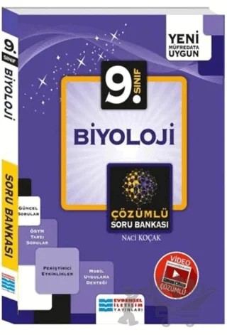9. Sınıf Biyoloji Video Çözümlü Soru Bankası 2019 – Kolektif – Evrensel İletişim Yayınları kitap kapağı